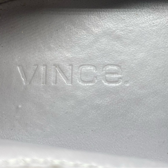 Vince Shoes Gray Leather Suede Slip On Flats Casual Italy Womens Cap Toe Sz 7.5 - Picture 5 of 8